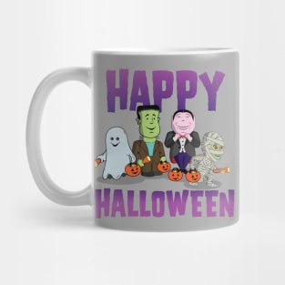 Cute Kid's - The Boo Crew - Cartoon Monsters - Happy Halloween Mug